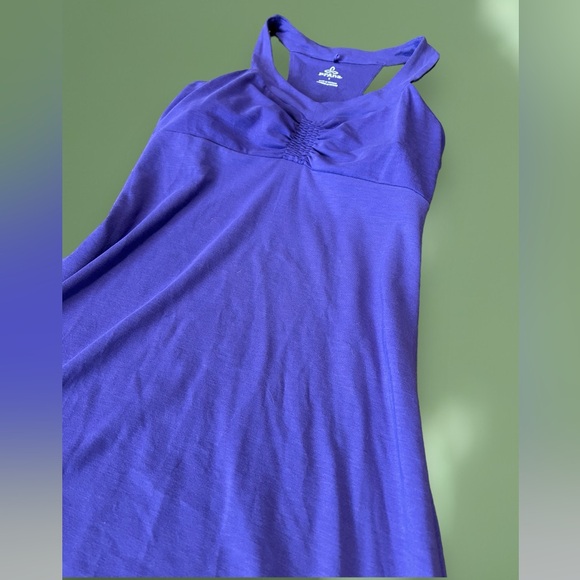 Prana Shauna Ultraviolet Racerback Shelf Bra Stretch Knit Athletic Dress Small - Picture 4 of 8